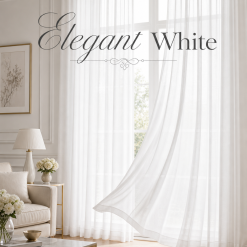 Elegant White Sheer Curtains