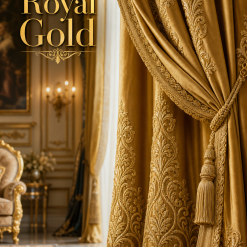 Royal Gold Embroidered Curtain